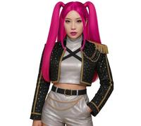 Parrucca K-pop pink charm