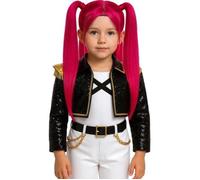 Parrucca K-pop pink charm bambina Fucsia