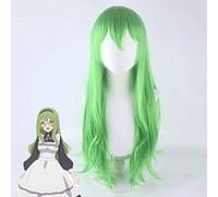 Parrucca Karin Princess Connect! Re: Dive Green Long Curl Capelli In Fibra Resistente Al Calore Peluca Princess Connect Karin Costume Cosplay Parrucche Pl-747