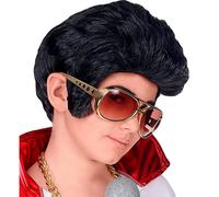 Parrucca King Rock 'N' Roll, ElvisTaglia Unica bambino