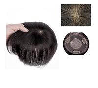 Parrucca La parte superiore della testa del pezzo di toppa for capelli veri Gli anziani coprono i capelli bianchi Pezzo di parrucca for capelli corti veri Pezzo di parrucca soffice for donne Parrucche