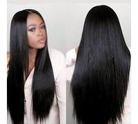 Parrucca liscia in capelli umani con filo ad alta temperatura per donna morbida e lucida indossare tutti i giorni durante le feste matrimoni e giochi di ruolo facile usa