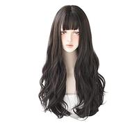 Parrucca Long Wavy Wigs For Women Synthetic Heat Resistant Fiber Wig Sweet Girl Wig Parrucche da donna (Color : D, Size : 26in)