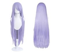 Parrucca lunga 100cm, parrucca cosplay costume anime universale, perfetta per feste, uso quotidiano, festival e Halloween, ideale per TV, film e cosplay di personaggi (Lavanda)