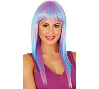 Parrucca Lunga Blu e Viola