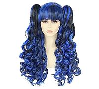 Parrucca Lunga Clip Riccia A Doppio Artiglio Sulla Parrucca A Di Cavallo Parrucca Sintetica Colorata Pastello Per Feste Cosplay Parrucche da donna