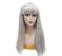 Parrucca Lunga E Diritta Con Frangia, Parrucca Bionda, Parrucca Per Costume Per Donne, Adulti, Cosplay Di Halloween