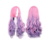 Parrucca Lunga E Ondulata Riccia Da Cosplay Parrucche Colorate