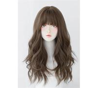 Parrucca Lunga Riccia Con Frangia Per Donna - Parrucca Intrecciata Quotidiana Per Feste Capelli Finti Versatile