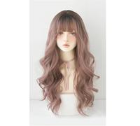 Parrucca Lunga Riccia Con Frangia Per Donna - Parrucca Intrecciata Quotidiana Per Feste Capelli Finti Versatile