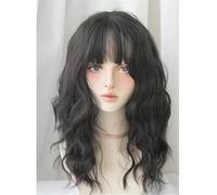 Parrucca Lunga Riccia Con Frangia Per Donna - Parrucca Intrecciata Quotidiana Per Feste Capelli Finti Versatile
