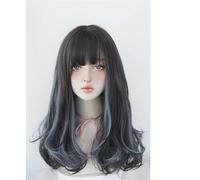 Parrucca Lunga Riccia Con Frangia Per Donna - Parrucca Intrecciata Quotidiana Per Feste Capelli Finti Versatile
