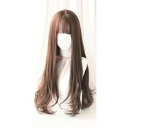 Parrucca Lunga Riccia Con Frangia Per Donna - Parrucca Intrecciata Quotidiana Per Feste Capelli Finti Versatile