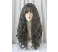 Parrucca Lunga Riccia Con Frangia Per Donna - Parrucca Intrecciata Quotidiana Per Feste Capelli Finti Versatile