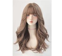 Parrucca Lunga Riccia Con Frangia Per Donna - Parrucca Intrecciata Quotidiana Per Feste Capelli Finti Versatile