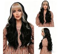 Parrucca Lunga Riccia For Donna - Apelli Sintetici A Calotta Piena Con Onda Voluminosa Di Zenzero Rosso, Da Indossare Ogni Giorno Alla Moda(I)