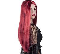 Parrucca Lunga Rossa Donna Halloween