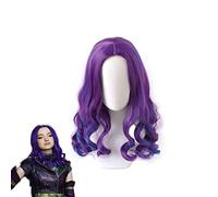 Parrucca Mal Costume Cosplay Discendenti 3 Capelli sintetici termoresistenti Parrucche ricci moda donna Parrucche da carnevale