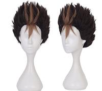 Parrucca Marrone Maysuwell per Cosplay, Costume Uomo, Capelli Corti Anime, Morbidi e Naturali per Feste