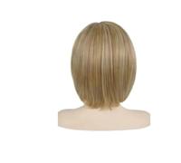 Parrucca Marrone Mista 1pc Sintetica Bob Da 12 Pollici Corta Diritta Con Frangia For Le Donne Sostituzione Quotidiana Dei Capelli Mamma Resistente Al Calore(Mixed Blonde)