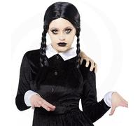 Parrucca Mercoledì Famiglia Addams Wednesday