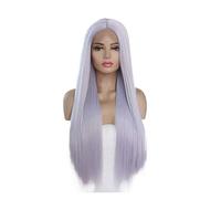 Parrucca Mescolare la parrucca cosplay a testa piena da donna con capelli sintetici lunghi lisci con parrucca for parrucca for la festa quotidiana Donne (Color : Onecolor, Size : 22in)