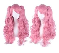 Parrucca Mira for bambini, parrucca rosa for donne e ragazze, accessori for cosplay di Halloween(T)