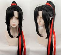 Parrucca Mo Dao Zu Shi Wei Wu qian anime parrucca costumi cosplay nero lungo ...