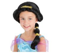 Parrucca Nera Da Principessa Araba Per Ragazze Jasmine Costume Da Favola