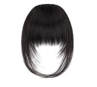Parrucca Nera Dritta Corta Da 12 Pollici Con Frangia, Parrucche Donna Lunghezza Alle Spalle, Capelli Sintetici In Fibra Resistente Al Calore per Donne Affascinanti(Black Brown)