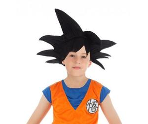 Parrucca nera Goku Sayan Dragon Ball Z cosplay bambino
