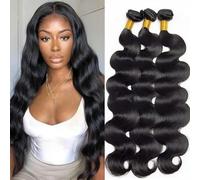 Parrucca nera naturale femminile in fibra chimica per capelli, estensioni per capelli ricci a forma di serpente, con onde grandi e nere, per donne, 18 pollici