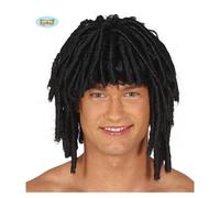 Parrucca Nera Rasta Corta Accessori Travestimenti Carnevale Festa Party