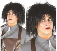 Parrucca nera uomo con forbici