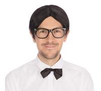 Parrucca Nerd Adulti Geek Scolaro Costume Parrucca Accessorio Per Uomini E Donne