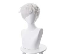 Parrucca Norman Yakusoku No Neverland Capelli Sintetici Resistenti Al Calore The Promised Neverland Cosplay Parrucca + Protezione Parrucca