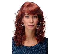 Parrucca Nuovo Romantico Rossi Capelli Rosso Rame Boccoli Ricci Punte MC008-130