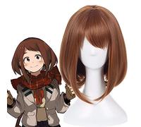 Parrucca Ochako Uraraka Boku No Hero Academia Parrucca Cosplay Sintetico Rosso Corto Anime My Hero Academia Cosplay Ochaco Uraraka