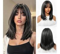 Parrucca Ombre Lunga Fino Alle Spalle - Capelli Sintetici A Cuffia Intera In Stile Europeo, Da Indossare Ogni Giorno For Adattarsi A Tutte Le Forme Del Viso(K)