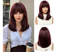 Parrucca Ombre Lunga Fino Alle Spalle - Capelli Sintetici A Cuffia Intera In Stile Europeo, Da Indossare Ogni Giorno For Adattarsi A Tutte Le Forme Del Viso(B)