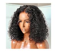 Parrucca Onda Acqua Caschetto Corto Capelli Umani 13X1 4X1 Parte T Parrucche In Pizzo Brasiliano 8-14 Pollici Parte In Pizzo Trasparente Parrucca Per Capelli Umani Prepizzicata Parrucche Grigie Per D