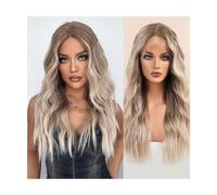 Parrucca ondulata lunga Parrucche per capelli ricci Parrucca Bionda Parrucca finta Rinfrescante Ragazze Soffice pastello Forma del viso modificata Moda Classica da donna