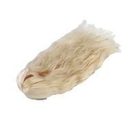 Parrucca Ondulata Lunga per Bambola 1/3, 8,3-9,4 Pollici, Colore Oro | Filo ad alta temperatura per aspetto realistico, rete elastica interna antiscivolo, cucitura fitta per basette stabili,