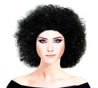 Parrucca pagliaccio afro nera zulu anni 70 sintetica adulti donna uomo travestimento carnevale halloween costume scenico regalo