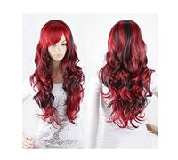 Parrucca Parrucca 27 "/ 70 Cm Parrucche Per Cosplay Anime Rosse E Nere Per Le Donne Lunghe Per Capelli Ricci Accessorio Per Per Quotidiano Partito