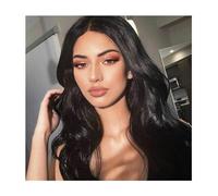 Parrucca Parrucca anteriore in pizzo ondulato Parrucche ondulate sintetiche for donne nere Parrucca ondulata lunga Parrucche sintetiche for capelli Donne