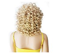 Parrucca Parrucca Bionda Sintetica Con Frangia Capelli Sciolti Primaverili Arricciati Economici Parrucche Ricci Afro Crespi Corti Per Le Donne Parrucche Grigie Da 12 Pollici Per Le Donne