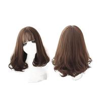 Parrucca Parrucca con frangia Parrucche ricce corte, affascinanti parrucche ondulate naturali for parrucche da donna Parrucche for parrucche Parrucca for capelli Donne