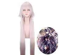 Parrucca + parrucca cosplay resistente al calore viola chiaro Giovanna d'arco FGO/Grand Orde FGO Jeanne D Arc