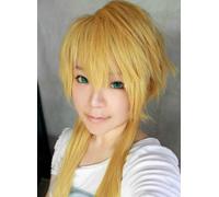 Parrucca parrucca cosplay Vocaloid 2 Kagamine Len Fleeting Moon Flower bionda...